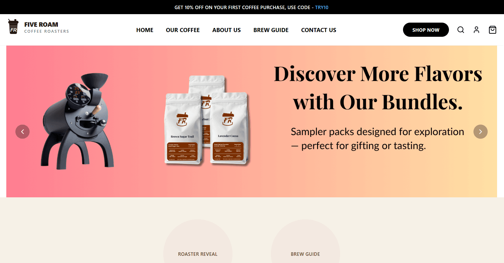 Five roam coffee